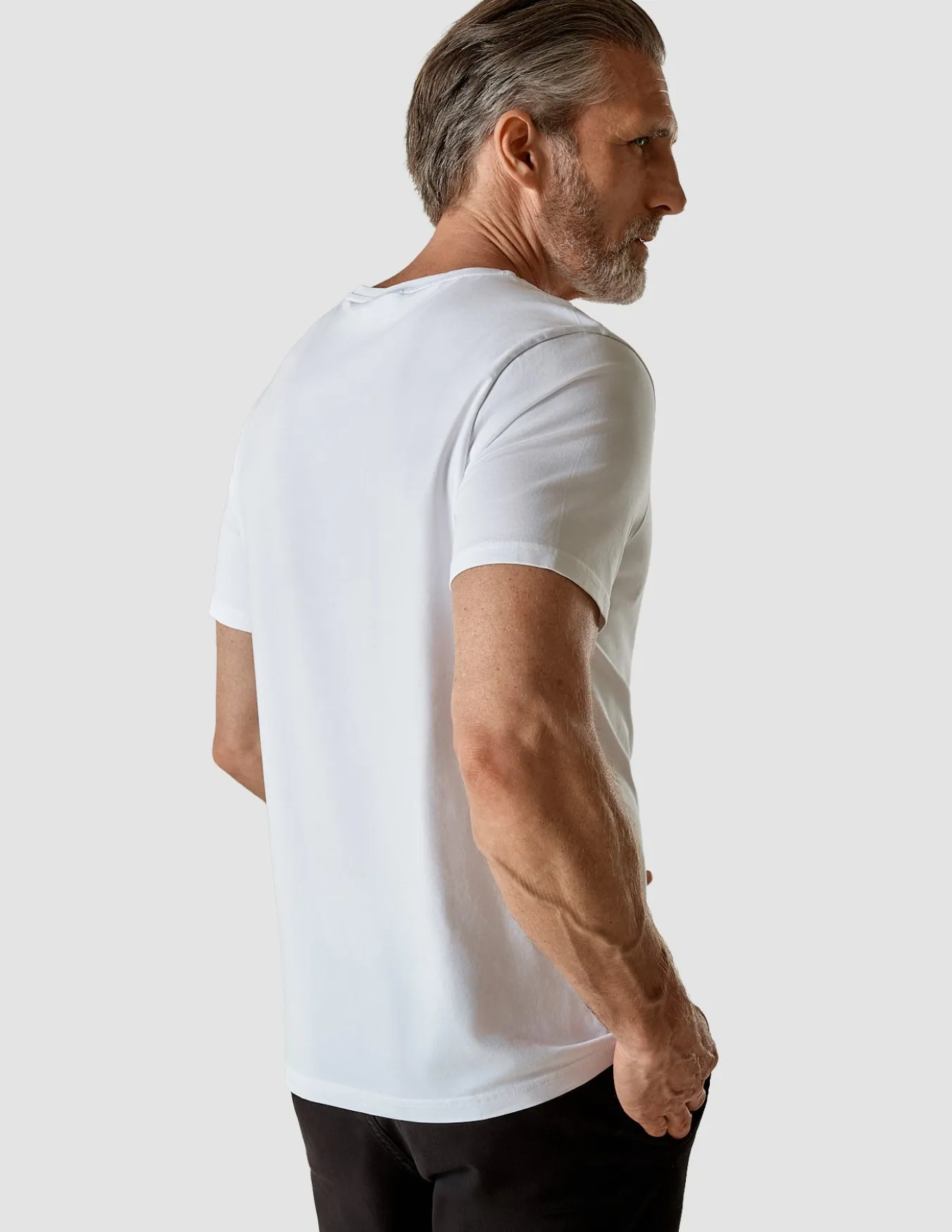Supima T-shirt White V-Neck