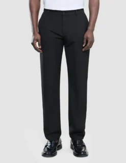 Tech Linen Elastic Pants Black