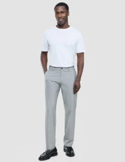 Tech Linen Elastic Pants Charcoal