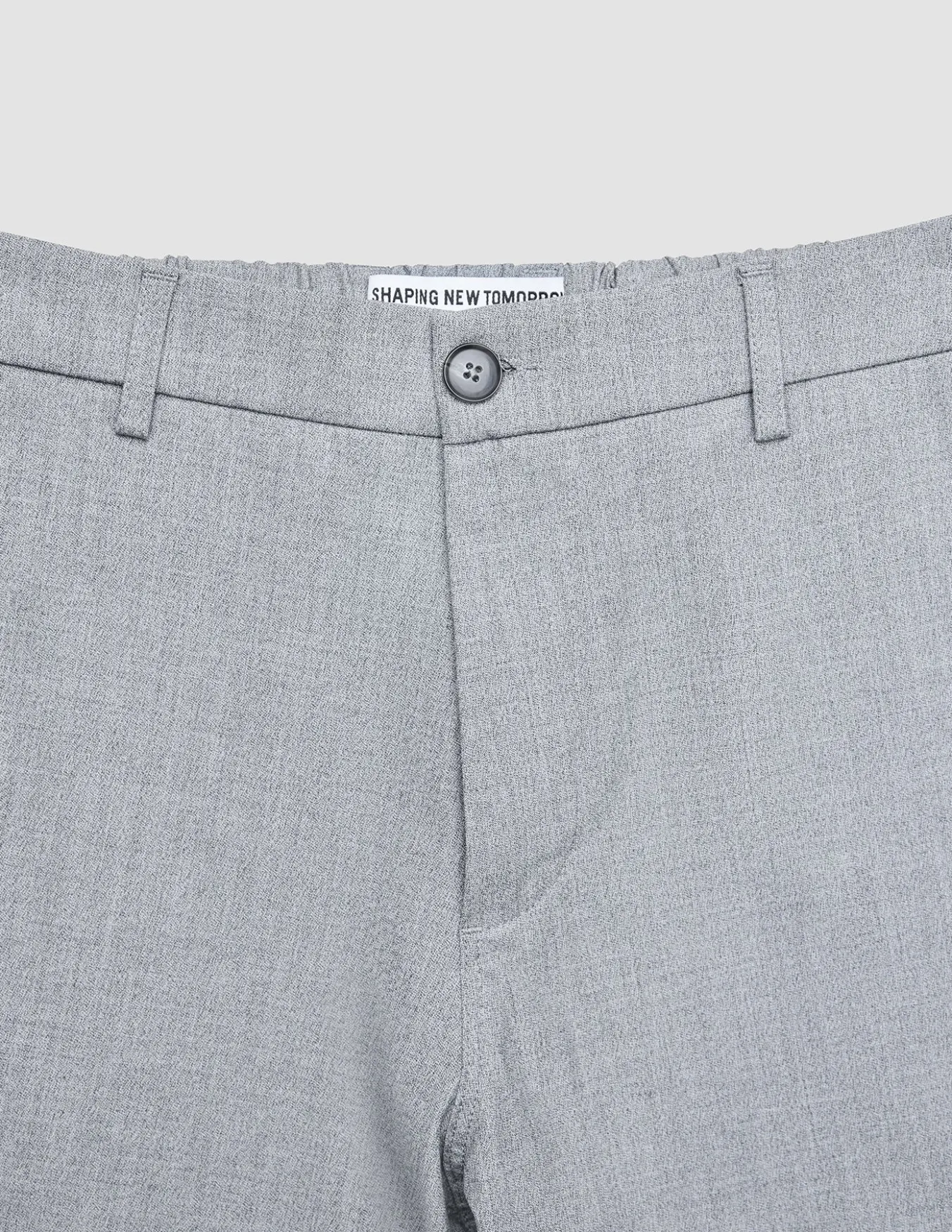 Tech Linen Elastic Pants Charcoal