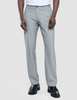 Tech Linen Elastic Pants Charcoal