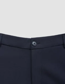 Tech Linen Elastic Pants Midnight Blue