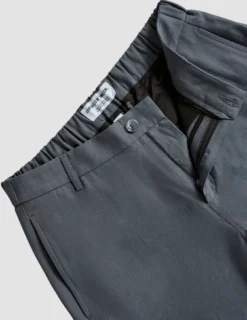 Tech Linen Elastic Pants Navy