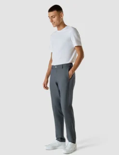 Tech Linen Elastic Pants Navy