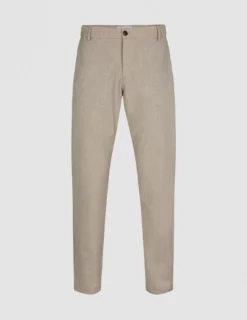 Tech Linen Elastic Pants Raw Beige