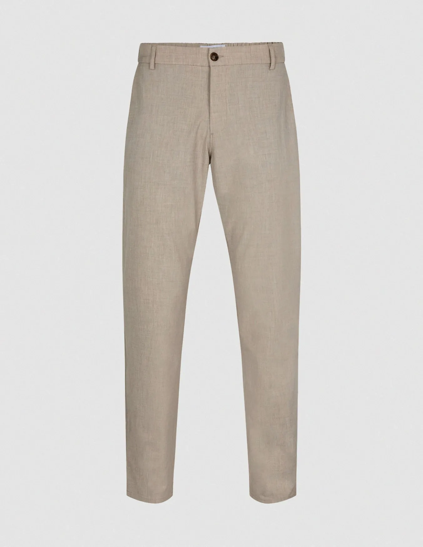 Tech Linen Elastic Pants Raw Beige