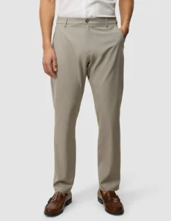 Tech Linen Elastic Pants Raw Beige