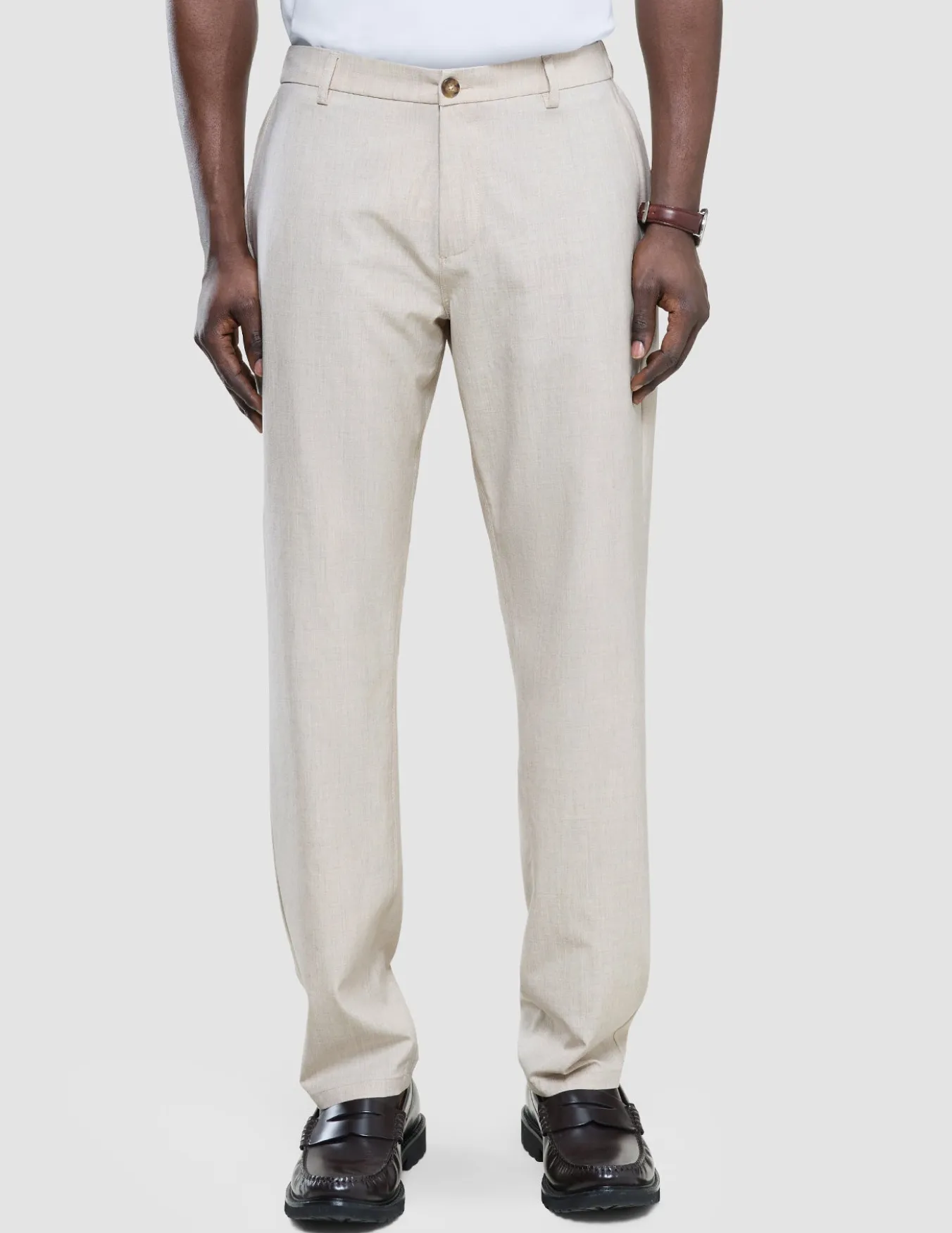 Tech Linen Elastic Pants Sandshell