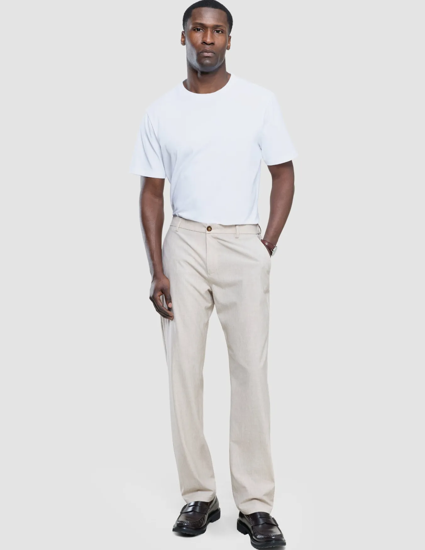 Tech Linen Elastic Pants Sandshell