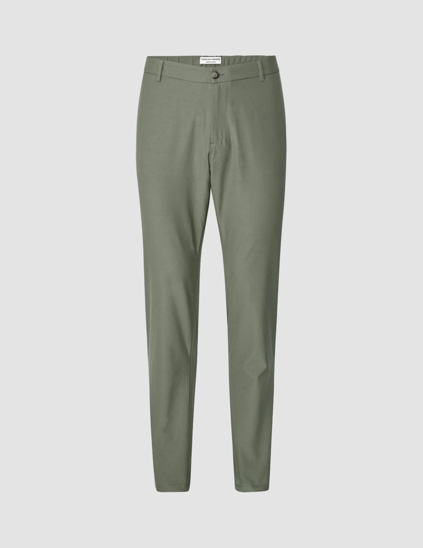 Tech Linen Elastic Pants Urban Green