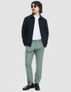 Tech Linen Elastic Pants Urban Green