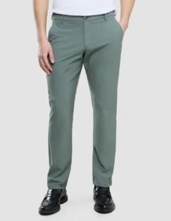 Tech Linen Elastic Pants Urban Green