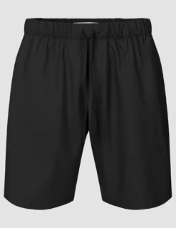 Tech Linen Elastic Shorts Black