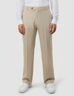Tech Linen Suit Pants Relaxed Fit Sandshell