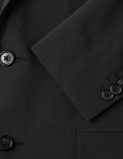 Tech Wool Blazer Black Slim