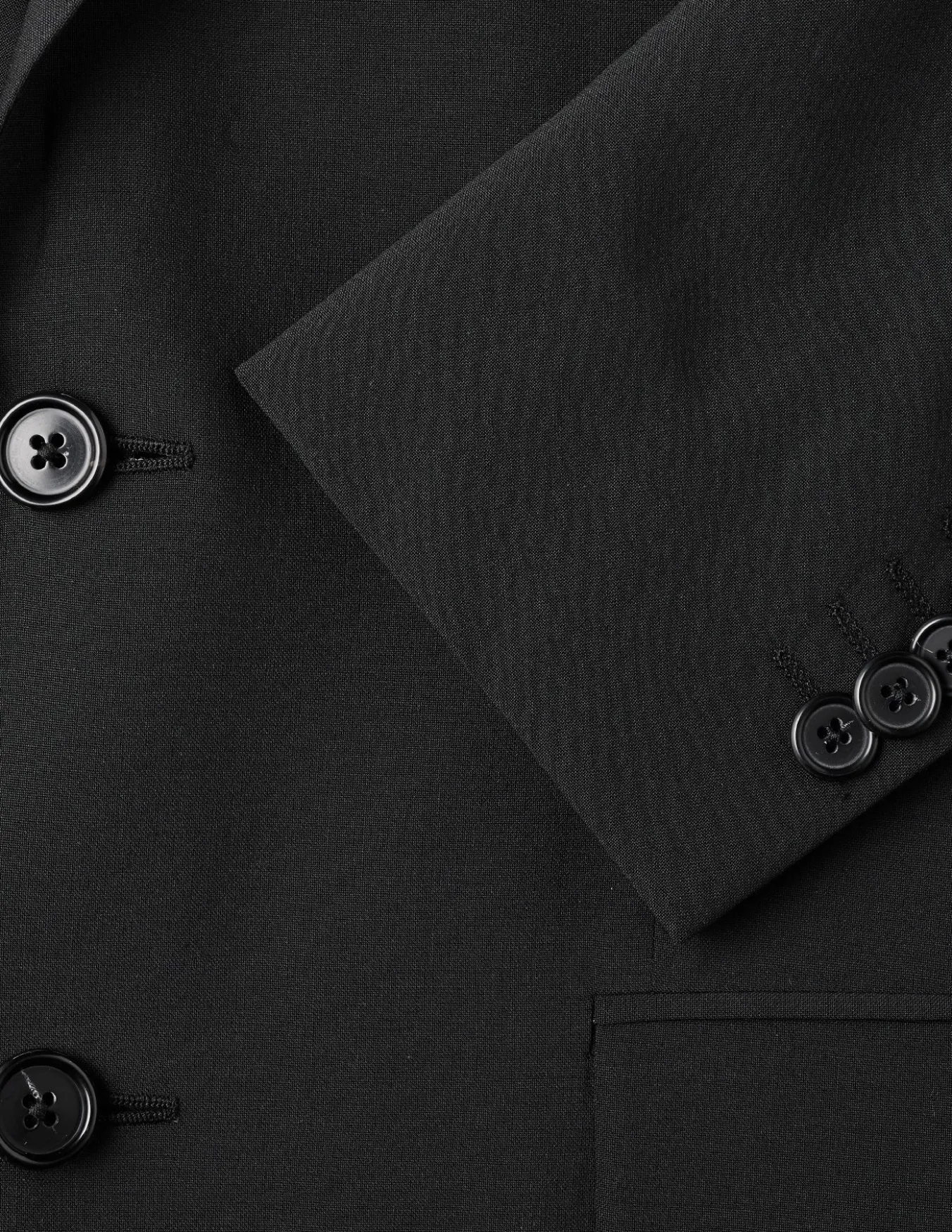 Tech Wool Blazer Black Slim