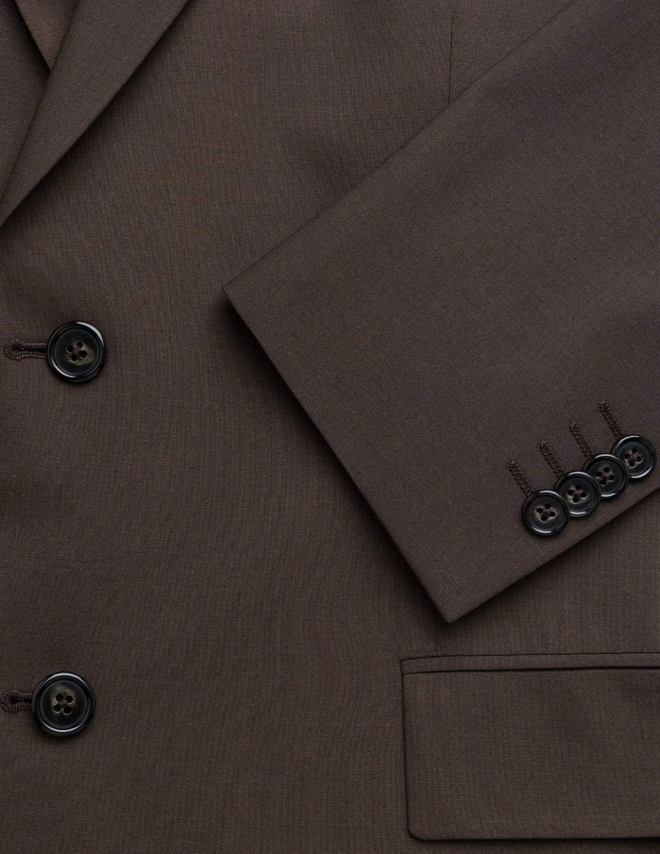 Tech Wool Blazer Dark Cocoa Brown Regular
