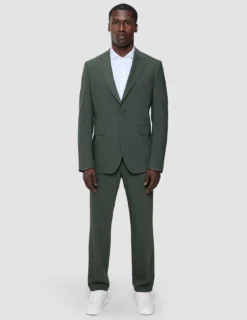 Tech Wool Blazer Green Night Regular