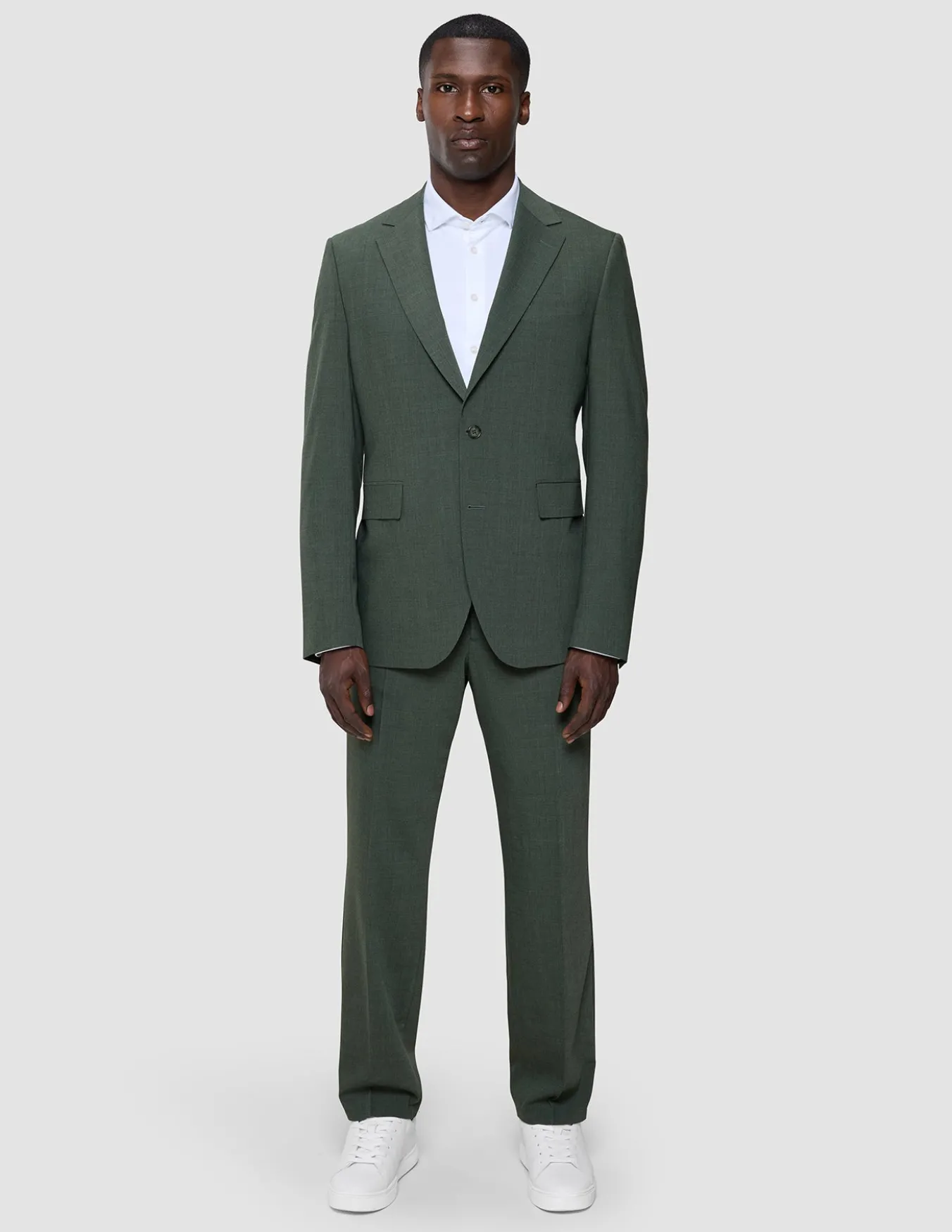 Tech Wool Blazer Green Night Regular