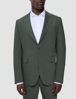 Tech Wool Blazer Green Night Regular