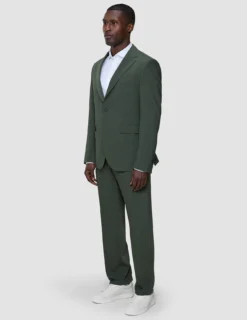Tech Wool Blazer Green Night Slim