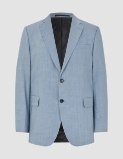 Tech Wool Blazer Light Blue Slim