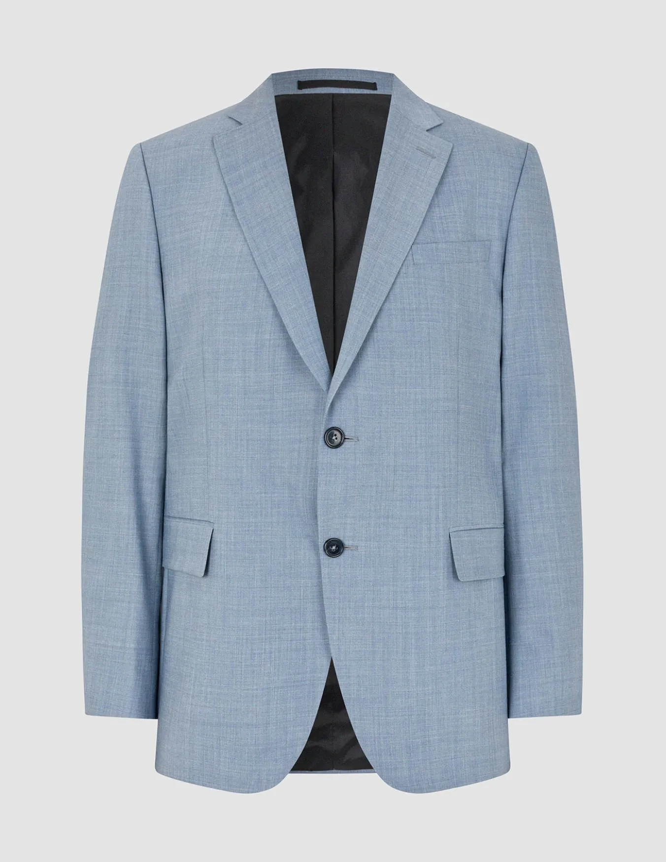 Tech Wool Blazer Light Blue Slim