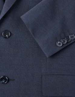 Tech Wool Blazer Navy Slim