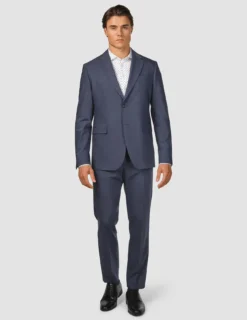 Tech Wool Blazer Navy Slim