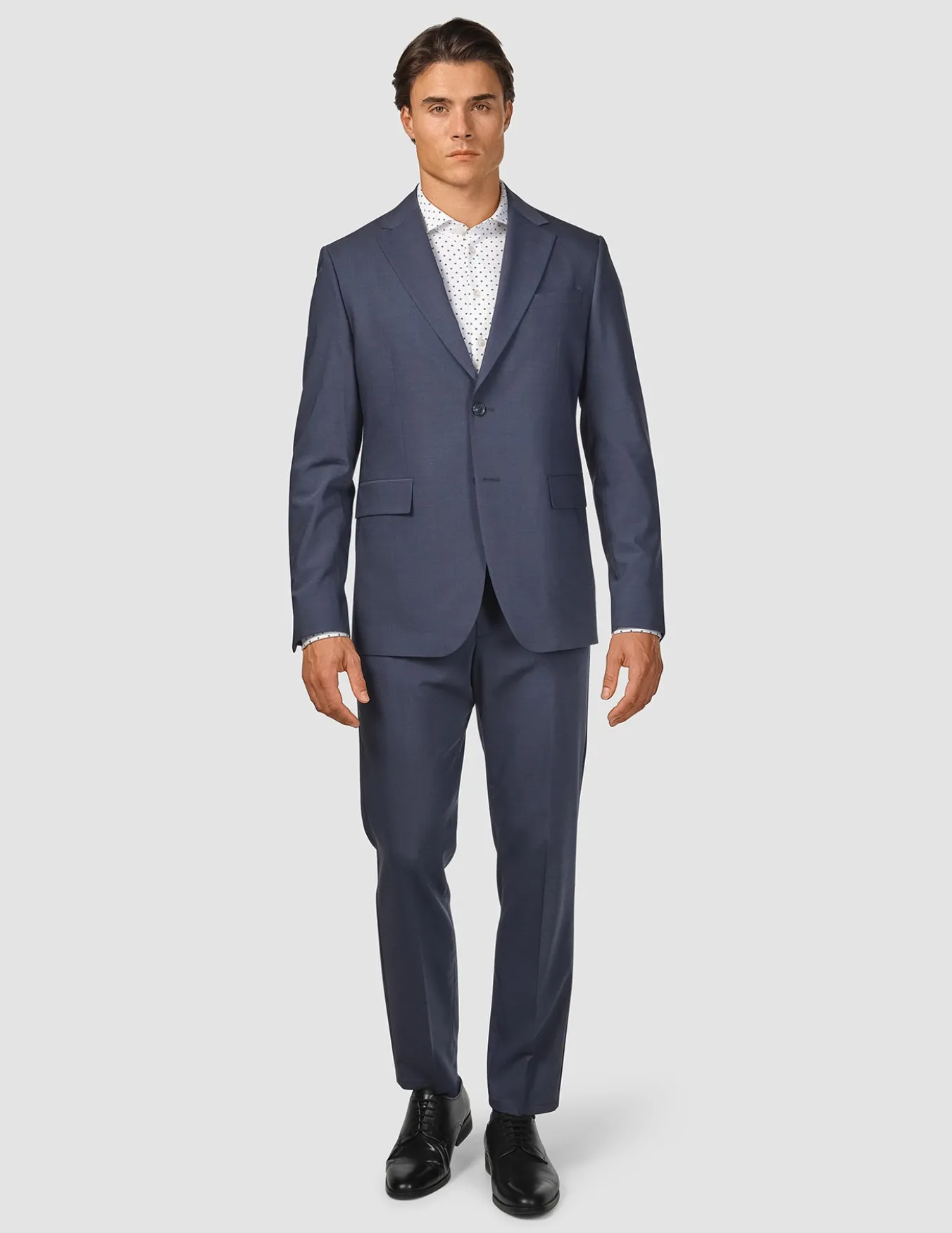 Tech Wool Blazer Navy Slim