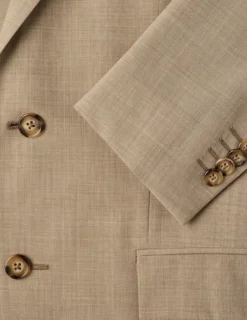 Tech Wool Blazer Sand Regular