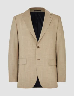 Tech Wool Blazer Sand Regular