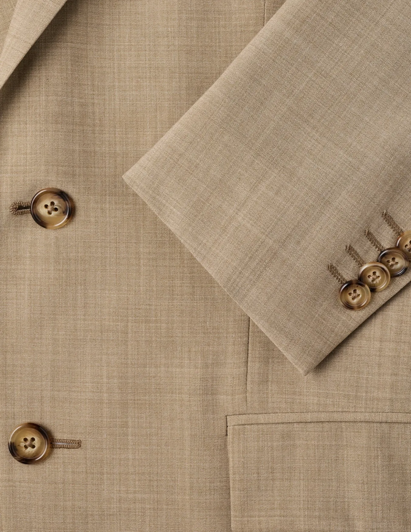 Tech Wool Blazer Sand Slim