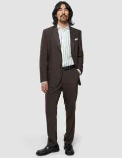 Tech Wool Suit Cocoa Brown