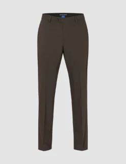 Tech Wool Suit Pants Regular Cocoa Brown