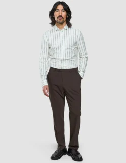 Tech Wool Suit Pants Regular Cocoa Brown