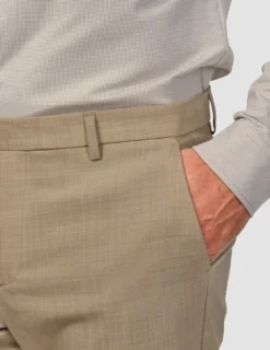 Tech Wool Suit Pants Regular Sand