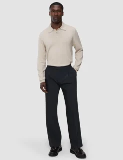 Tech Wool Suit Pants Relaxed Fit Black