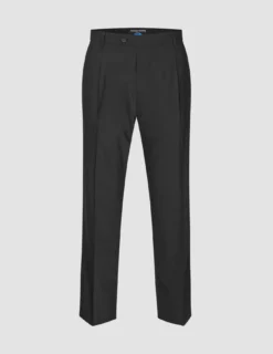 Tech Wool Suit Pants Relaxed Fit Black