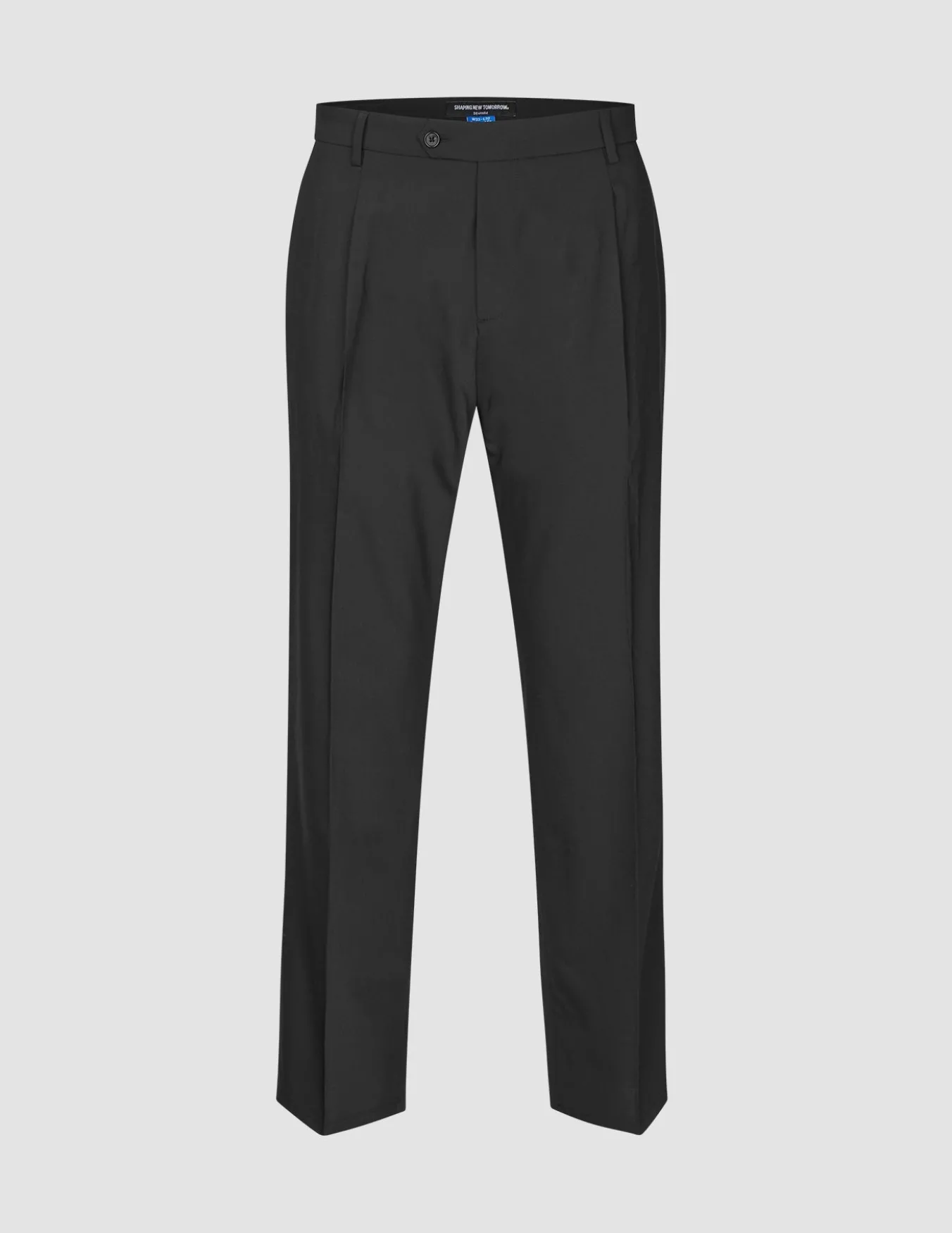 Tech Wool Suit Pants Relaxed Fit Black