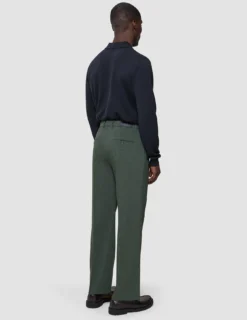 Tech Wool Suit Pants Relaxed Fit Green Night