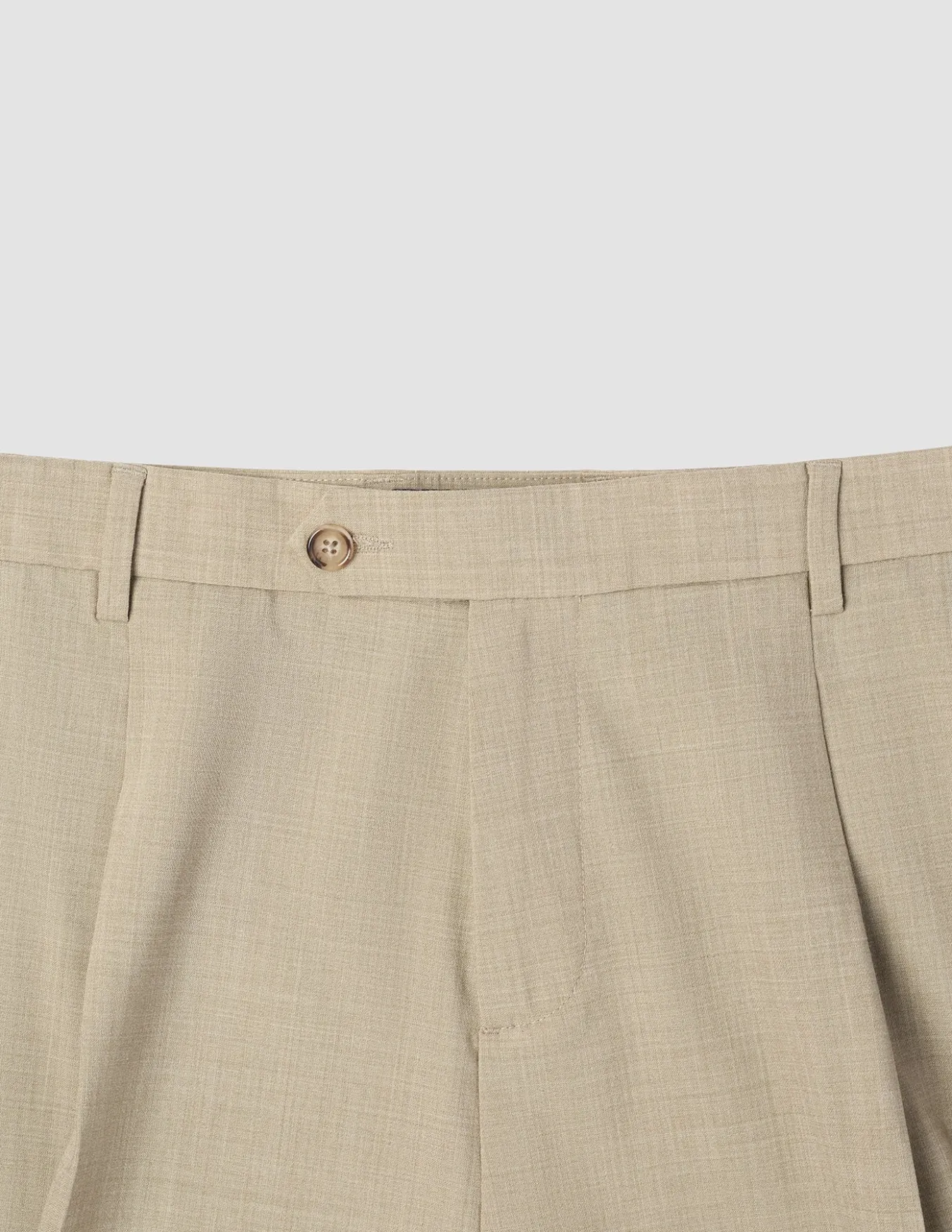 Tech Wool Suit Pants Relaxed Fit Sand