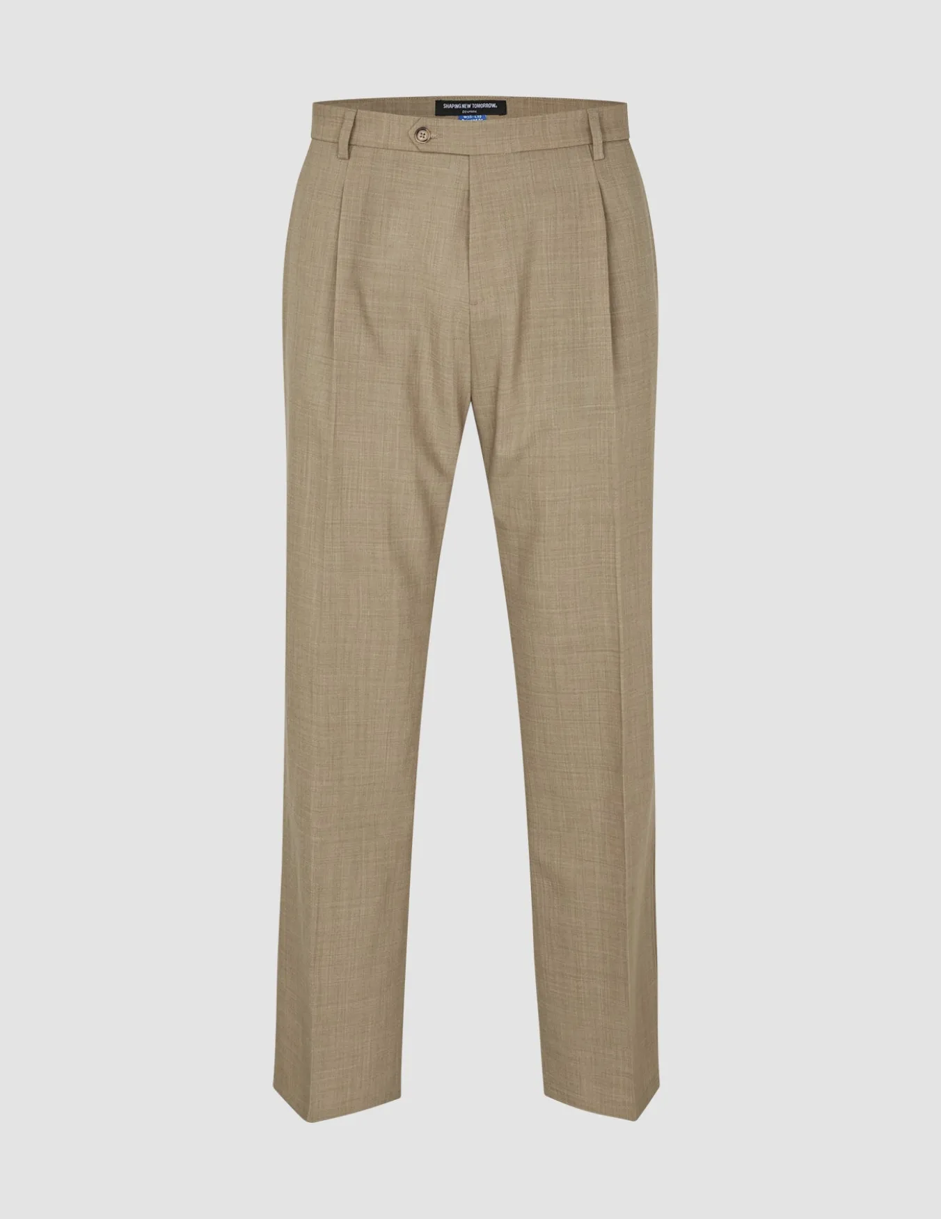 Tech Wool Suit Pants Relaxed Fit Sand