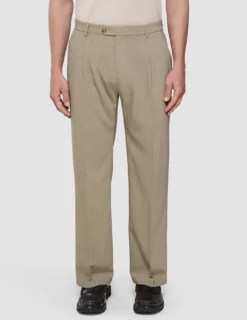 Tech Wool Suit Pants Relaxed Fit Sand