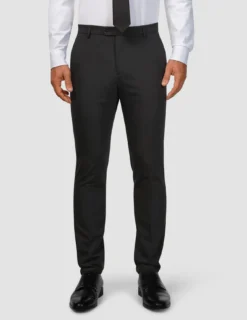 Tech Wool Suit Pants Slim Black
