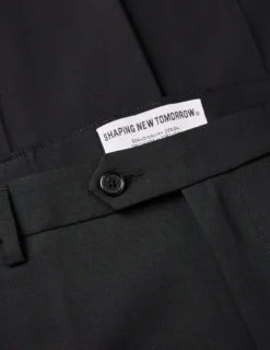 Tech Wool Suit Pants Slim Black