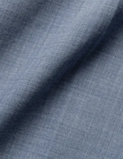 Tech Wool Suit Pants Slim Light Blue