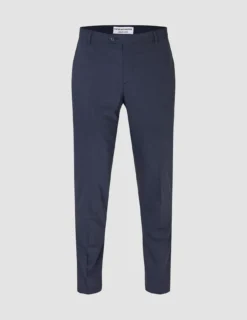 Tech Wool Suit Pants Slim Navy
