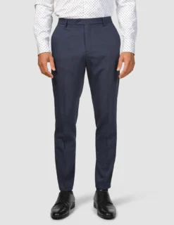 Tech Wool Suit Pants Slim Navy