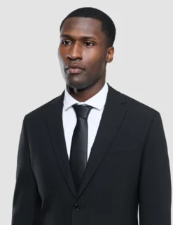 Tie Herringbone Black